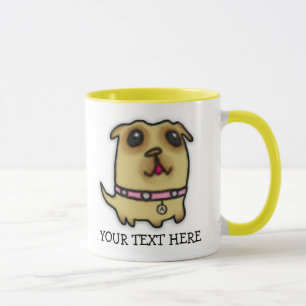 Mops Welpe Tasse