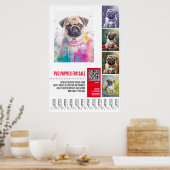 Mops Welpe zum Verkauf Poster-Vorlagen Poster (Küche)
