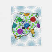 Mops-Welpen-Baby-Decke - Fleece - 30" x40 " (Vorderseite)