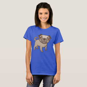 Mops-Welpen-Cartoon T-Shirt