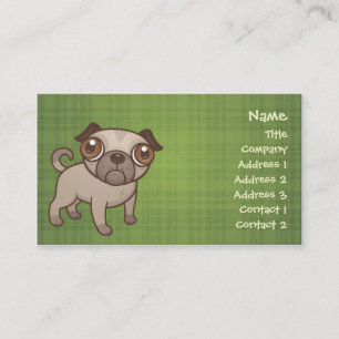 Mops-Welpen-Geschäfts-Karten Visitenkarte