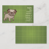 Mops-Welpen-Geschäfts-Karten Visitenkarte (Vorne/Hinten)
