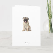 Mops Welpen Happy Birthday Card - Verse drinnen Karte (Rückseite)