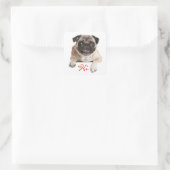 Mops Welpen Hund Hallo Gruß Sticker (Tasche)