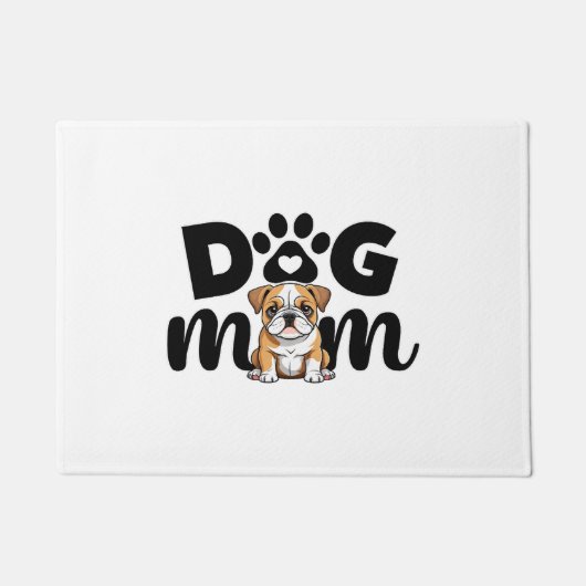 Mops Welpen Hund Mama Hund Lover Fußmatte (Vorderseite)