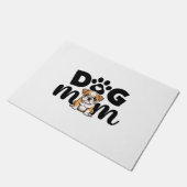 Mops Welpen Hund Mama Hund Lover Fußmatte (Schrägansicht)