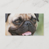 Mops-Welpen-Hundegeschäfts-Karte Visitenkarte (Rückseite)