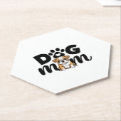 Mops-Welpen-Hundemutter Hundeliebhaber Untersetzer (angewinkelt)