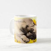 Mops Welpen Kaffeetasse (Vorderseite Links)
