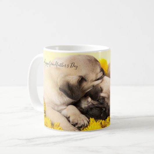 Mops Welpen  Kaffeetasse (Vorderseite Links)
