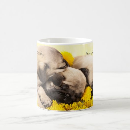 Mops Welpen Kaffeetasse (Mittel)