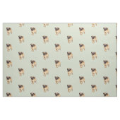 Mops-Welpen-Liebe gebürstetes Baumwollgewebe Stoff (Fat Quarter (45,7 x 55,9 cm))