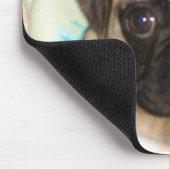 Mops-Welpen-Mausunterlage Mousepad (Ecke)