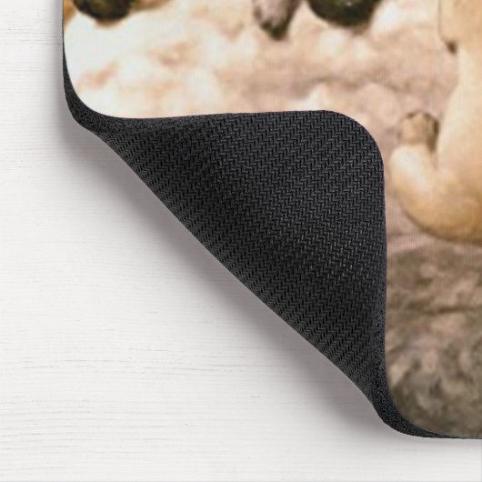 Mops-Welpen Mousepad (Ecke)