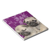 Mops Welpen Notizblock (angewinkelt)
