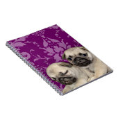 Mops Welpen Notizblock (Rechte Seite)