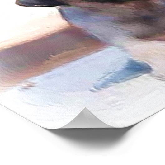 Mops Welpen-Plakat Poster (Ecke)