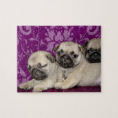 Mops Welpen Puzzle (Horizontal)