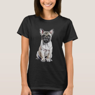 Mops-Welpen-Skizzen-Zeichnung Kunst Hunde Liebhabe T-Shirt