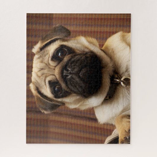 Mops Welpenhund Puzzle (Vertikal)