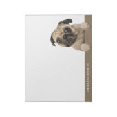 Mops Welpentier Notizblock (Rotiert)