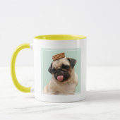 Mops Will Leckereien Tasse (Links)