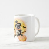 "Mops Wizard Tasse - Magical & Niedlich Mops Coffe (VorderseiteRechts)