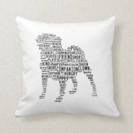 Mops-Wolken-Kissen Kissen