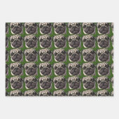 Mops-Wrapper Geschenkpapier Set (Vorderseite 3)