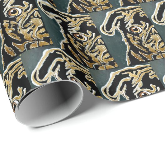 Mops Wrapping Paper Geschenkpapier (Rolleneckpunkt)