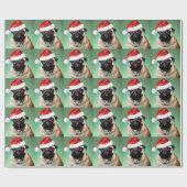 Mops Wrapping Paper Geschenkpapier (Flach)