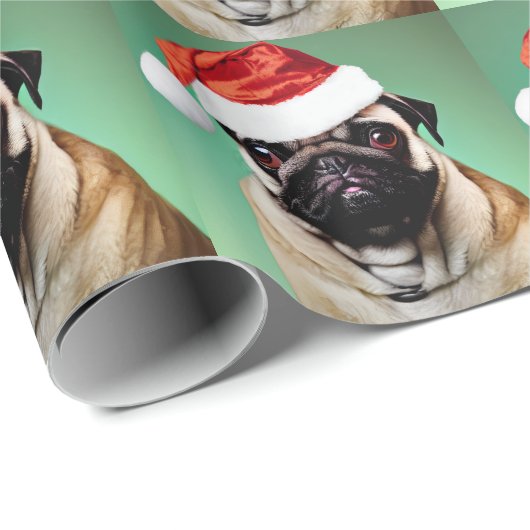 Mops Wrapping Paper Geschenkpapier (Rolleneckpunkt)