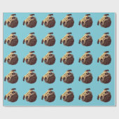 Mops Wrapping Paper Geschenkpapier (Flach)