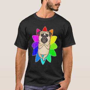 Mops Yoga Blume Mandala Mindfulness Medizin Nam T-Shirt