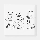 Mops Yoga Magnet (Vorne)