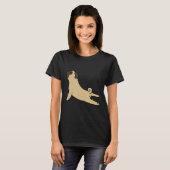 Mops Yoga Pose Funny Dog Geschenk T-Shirt (Vorne ganz)