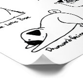 Mops Yoga Poster (Ecke)