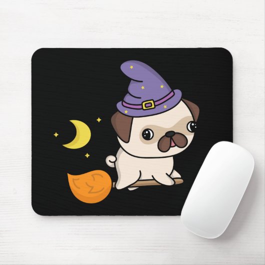 Mops-Zauberer-Mauspad Mousepad (Mit Mouse)