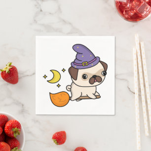 Mops-Zauberer-Papier-Servietten Serviette
