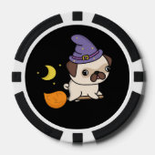 Mops-Zauberer-Poker-Chips Pokerchips (Vorderseite)