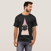 Mops zum Geburtstag T-Shirt (Vorne ganz)