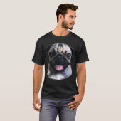 Mops-Zunge T-Shirt (Vorne ganz)