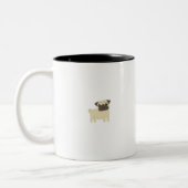 Mops Zweifarbige Tasse (Links)