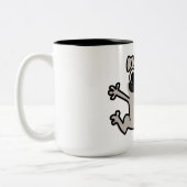 Mops Zweifarbige Tasse (Links)