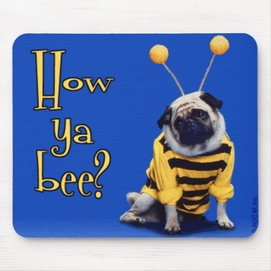 Mopsauflage Mousepad (Vorne)