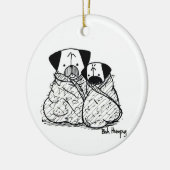 Mopsbündel/Burritos Keramikornament (Links)