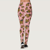 Möpse #6 Pink Leggings (Rückseite)