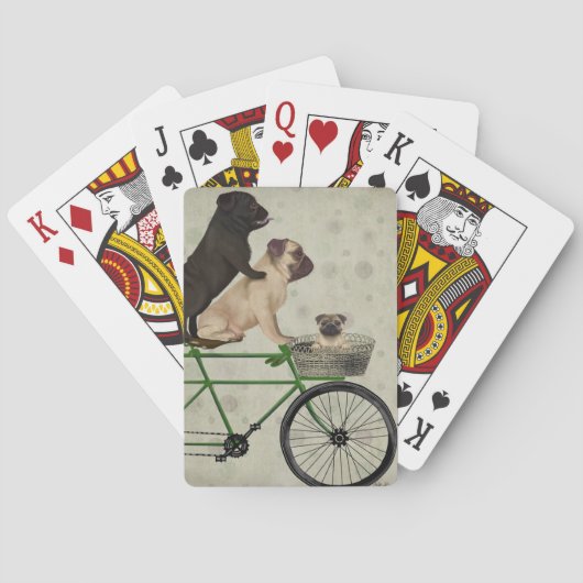 Möpse an spielkarten (Rückseite)