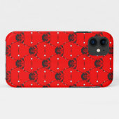 Möpse auf Rot Case-Mate iPhone Hülle (Rückseite (Horizontal))