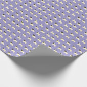 Möpse, Blasslila Geschenkpapier (Ecke)